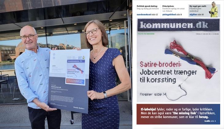Kommunen.dk vinder sølv for forsidebroderi